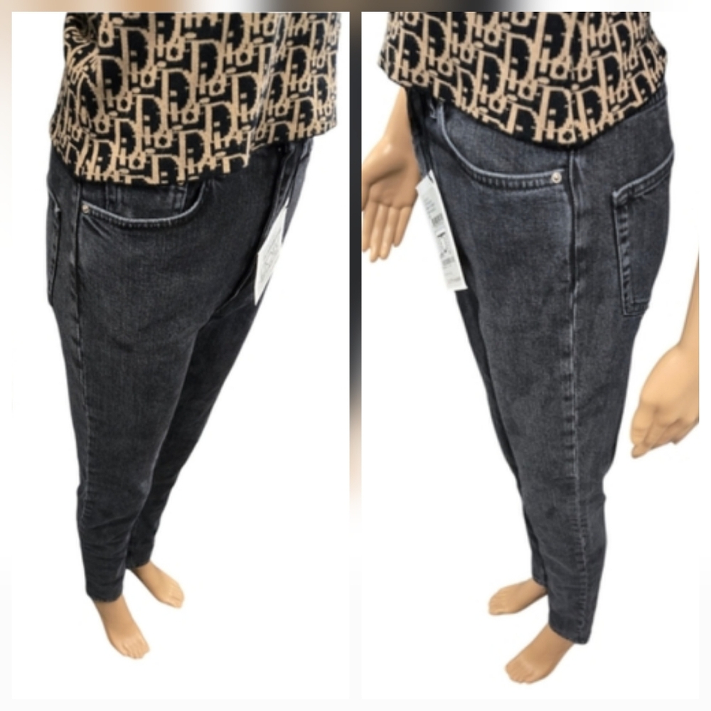 BNWTT Totême Standard New High-Waist Grey Skinny Jeans Size 26 - Picture 8 of 11